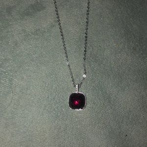 Ruby Swarovski necklace